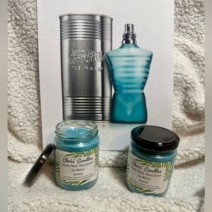 Two 8oz Jean Paul Gaultier Le Male Scent Candles